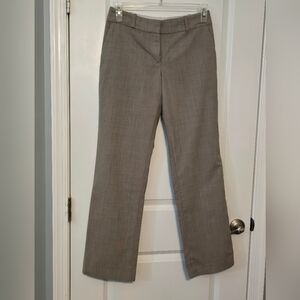 Ann Taylor Women's Sz 4 Tan & Black Plaid Lined Trousers, EC